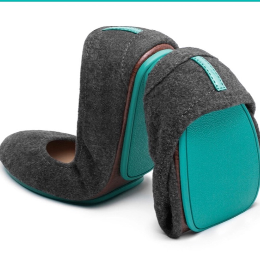 Tieks by Gavrieli Vegan Greystone Size 8 with shoe bag